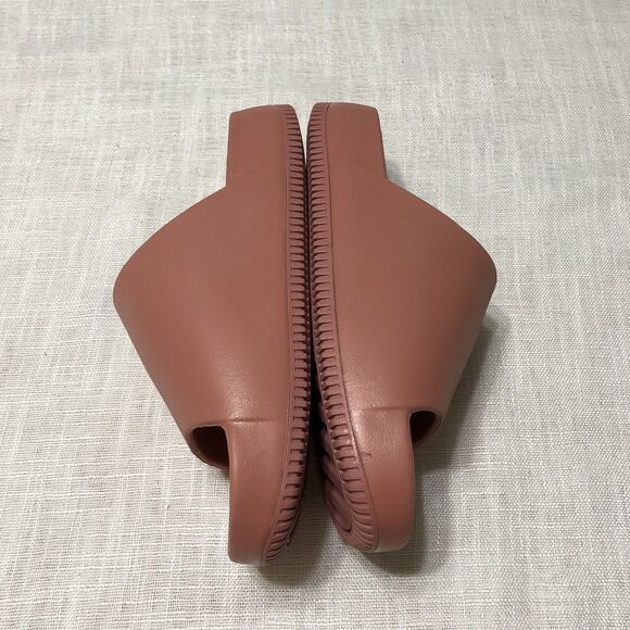 Nike Calm Slides Women 9 Men 8 slip on Sandals Terra Blush Pink Comfort Vacation - Picture 7 of 10